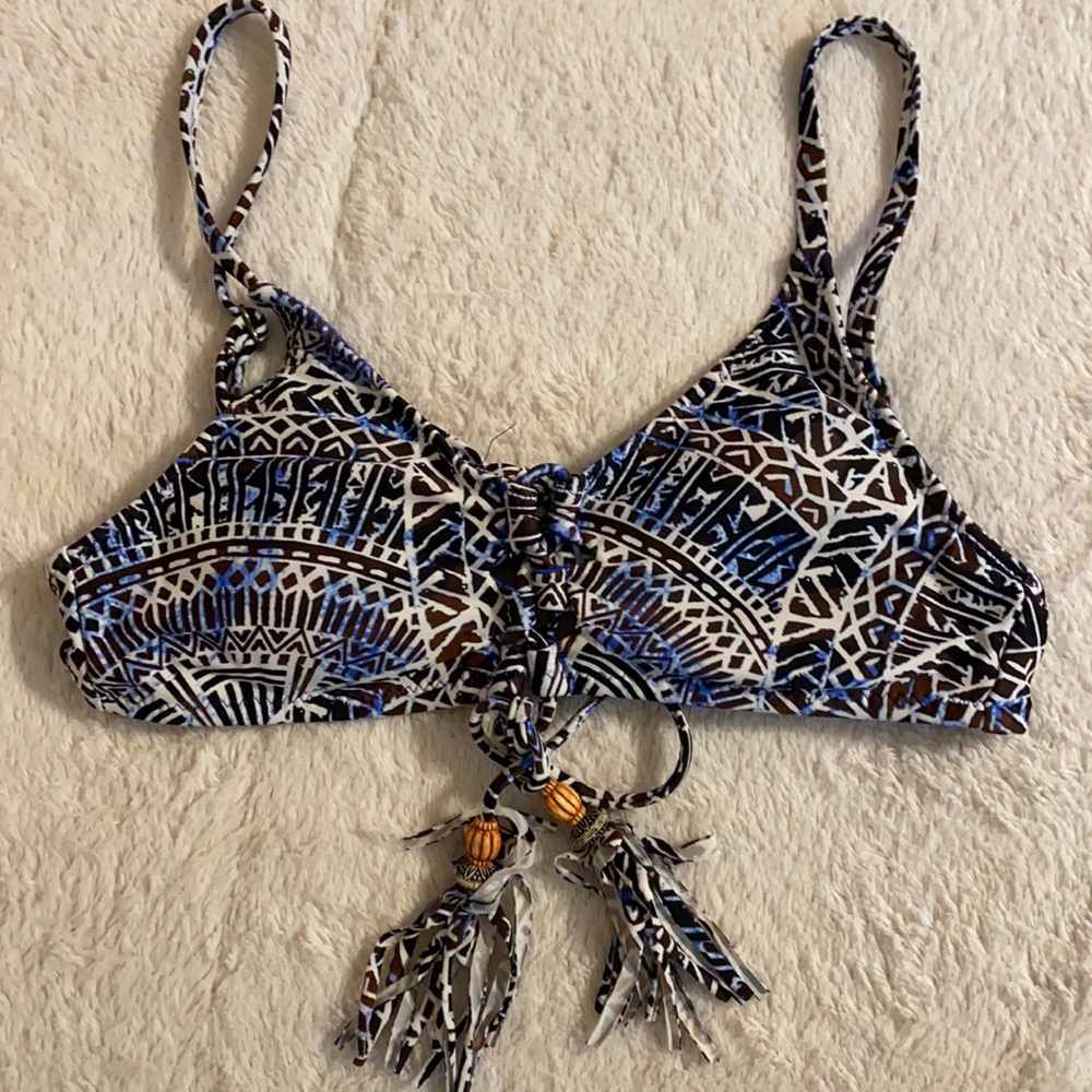 Tribal print Swim top